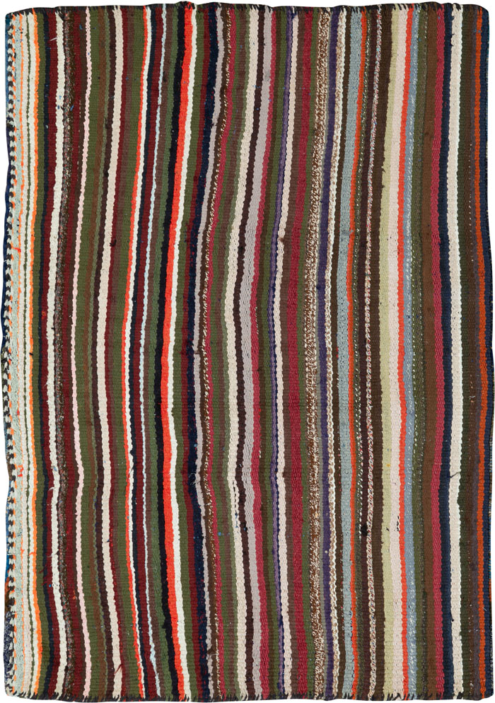 Vintage Persian Flatweave, No.26089 - Staging