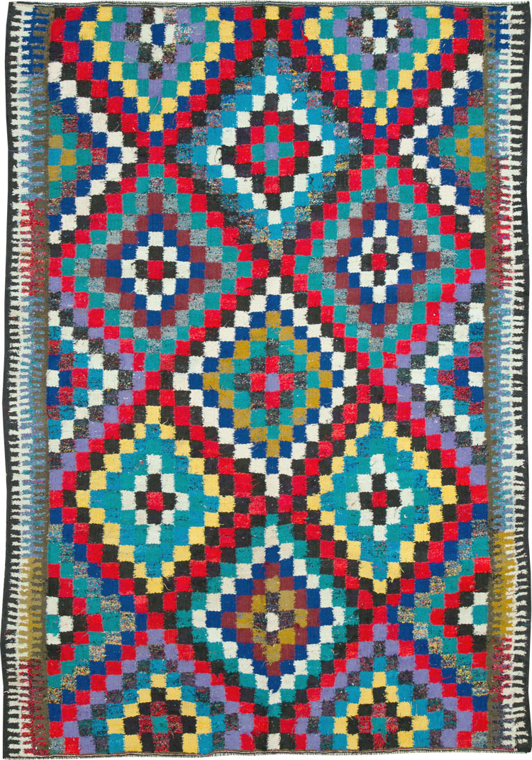 Vintage Persian Flatweave Kilim, No.26092 - Staging