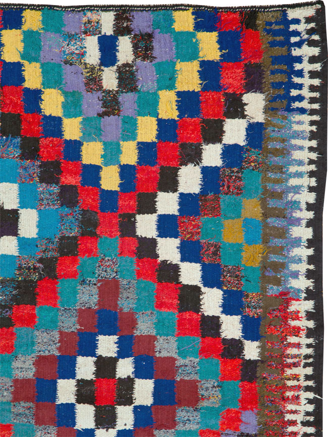 Vintage Persian Flatweave Kilim, No.26092 - Staging