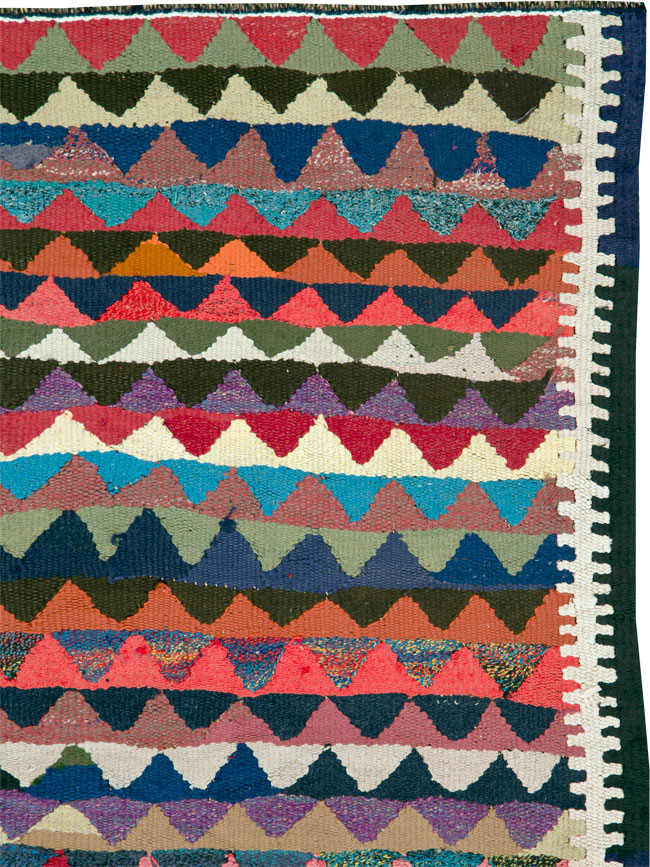 Vintage Persian Flatweave, No.26093 - Staging