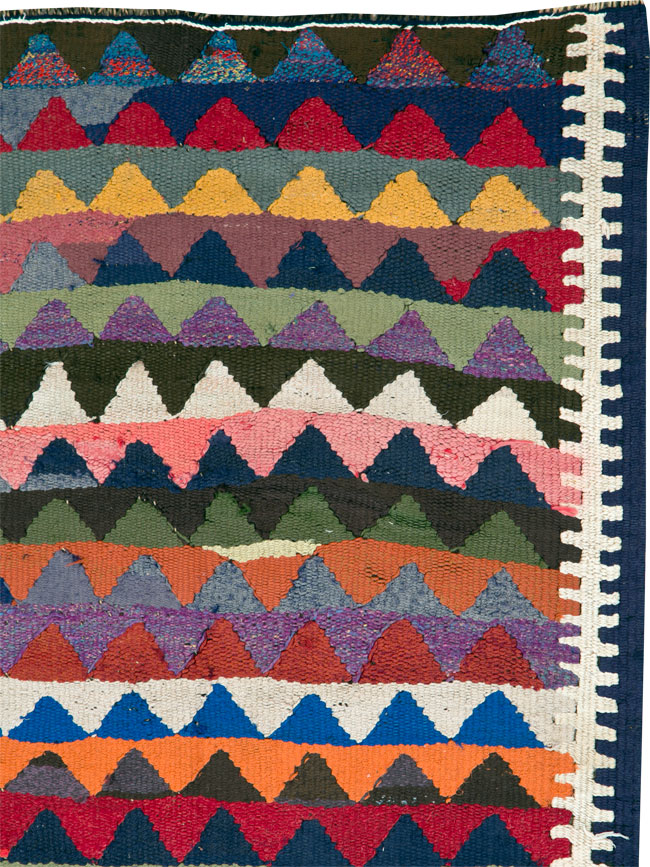 Vintage Persian Flatweave, No.26093 - Staging