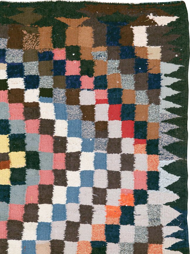 Vintage Persian Flatweave, No.26094 - Staging