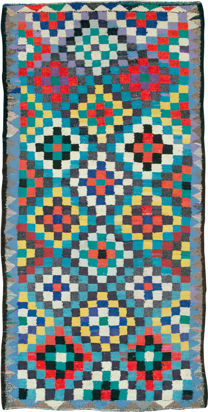Vintage Persian Flatweave, No.26096 - Staging