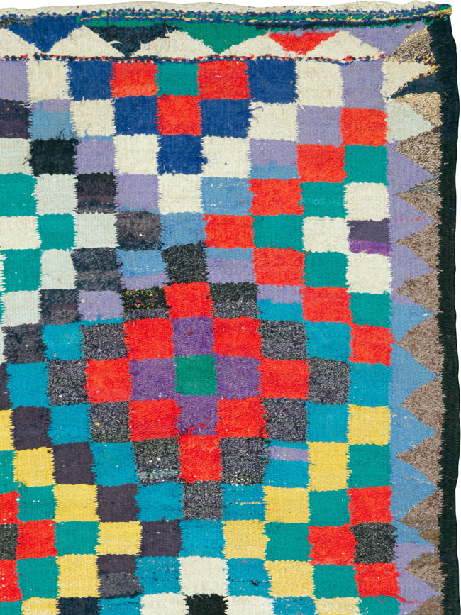 Vintage Persian Flatweave, No.26096 - Staging