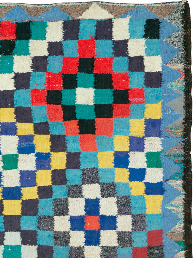 Vintage Persian Flatweave, No.26096 - Staging