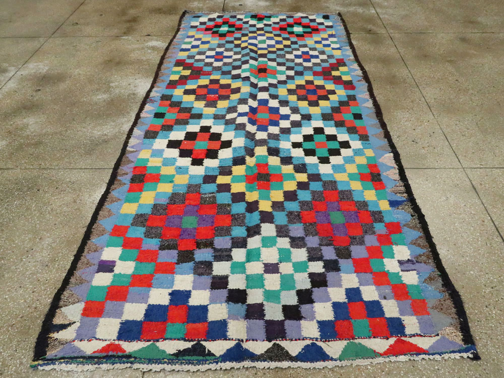 Vintage Persian Flatweave, No.26096 - Staging