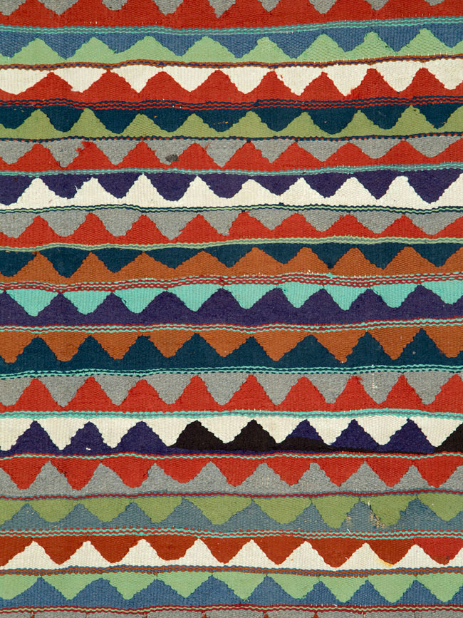 Vintage Persian Flatweave, No.26099 - Staging