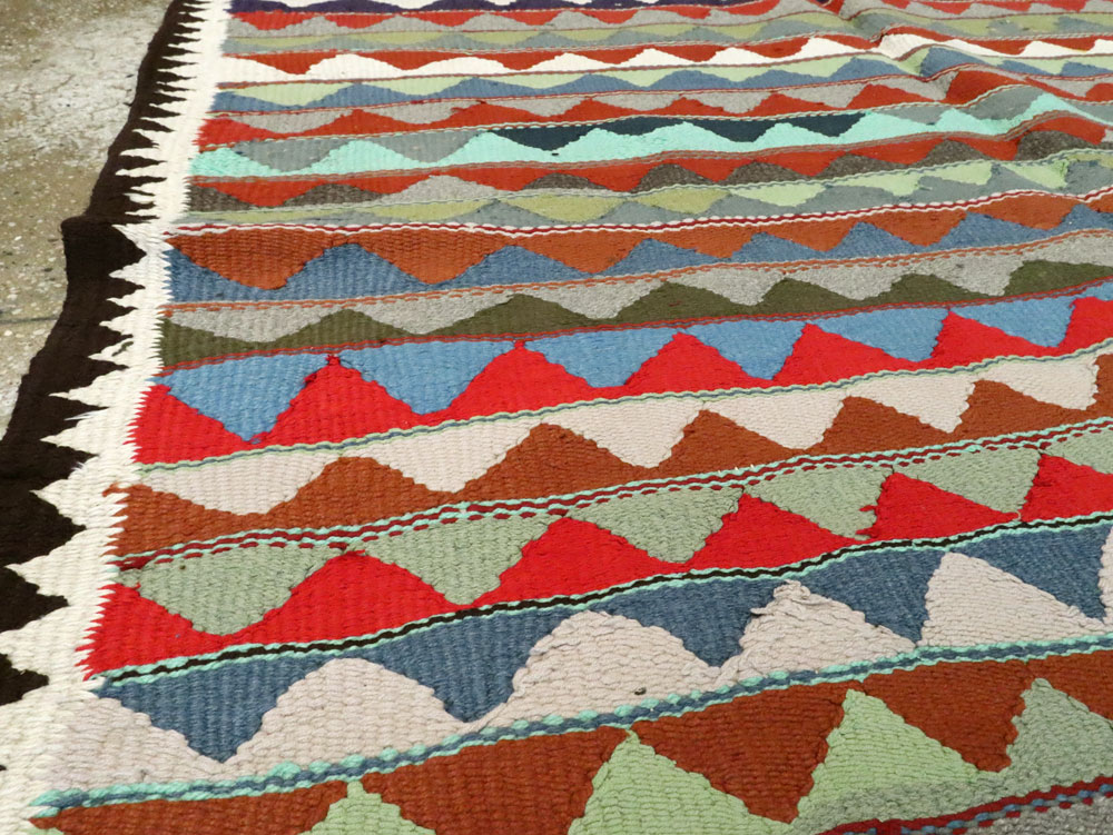 Vintage Persian Flatweave, No.26099 - Staging