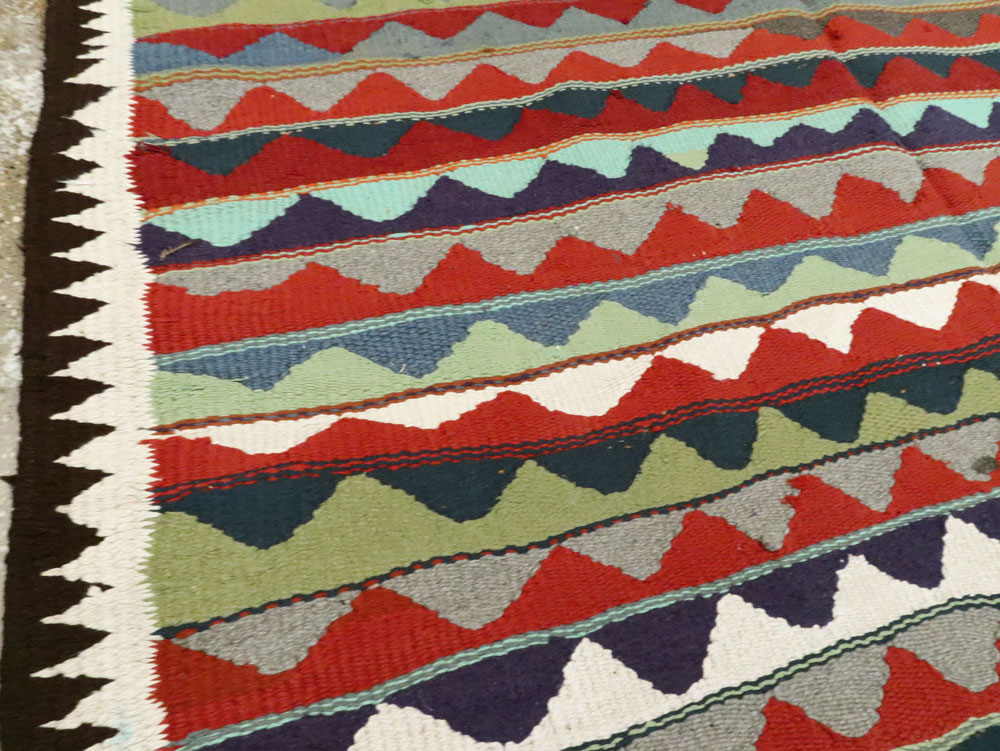 Vintage Persian Flatweave, No.26099 - Staging