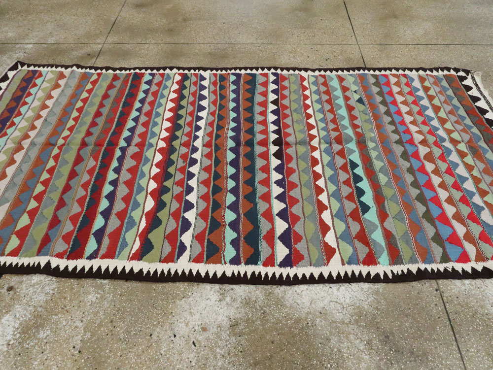 Vintage Persian Flatweave, No.26099 - Staging