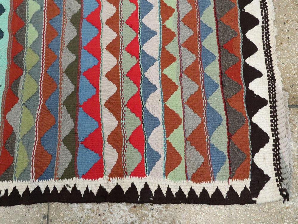 Vintage Persian Flatweave, No.26099 - Staging