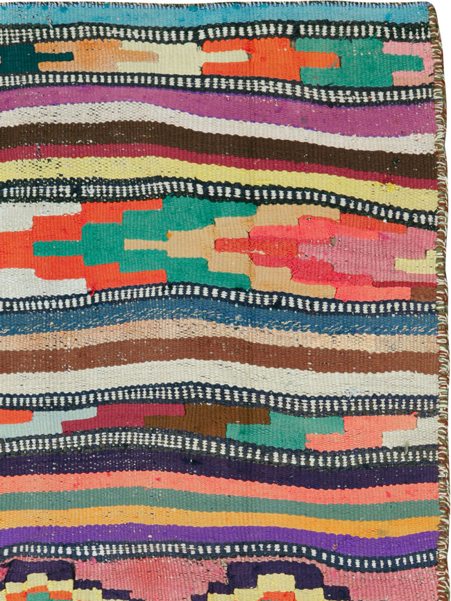 Vintage Persian Flatweave, No.26100 - Staging
