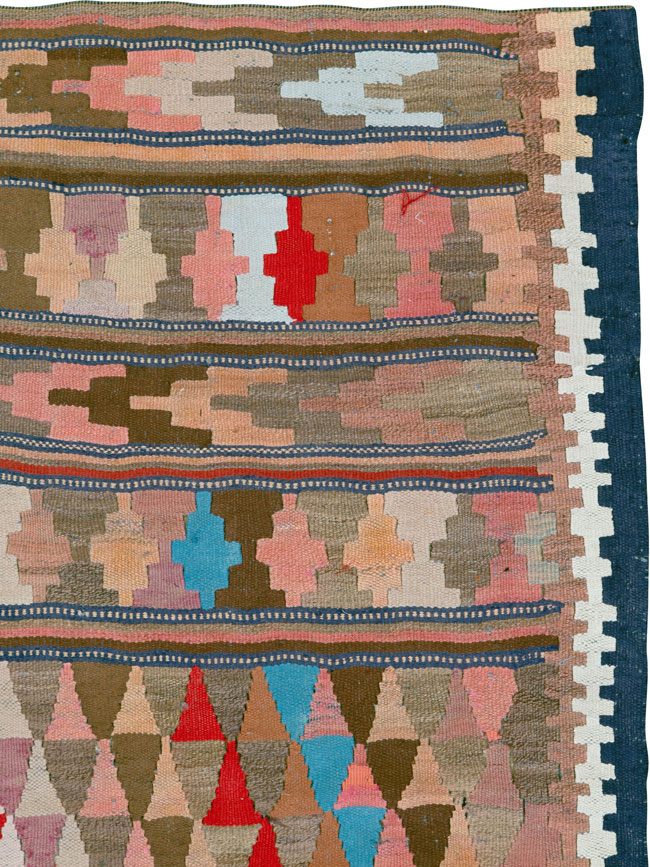 Vintage Persian Flatweave, No.26101 - Staging