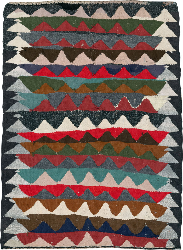 Vintage Persian Flatweave, No.26102 - Staging