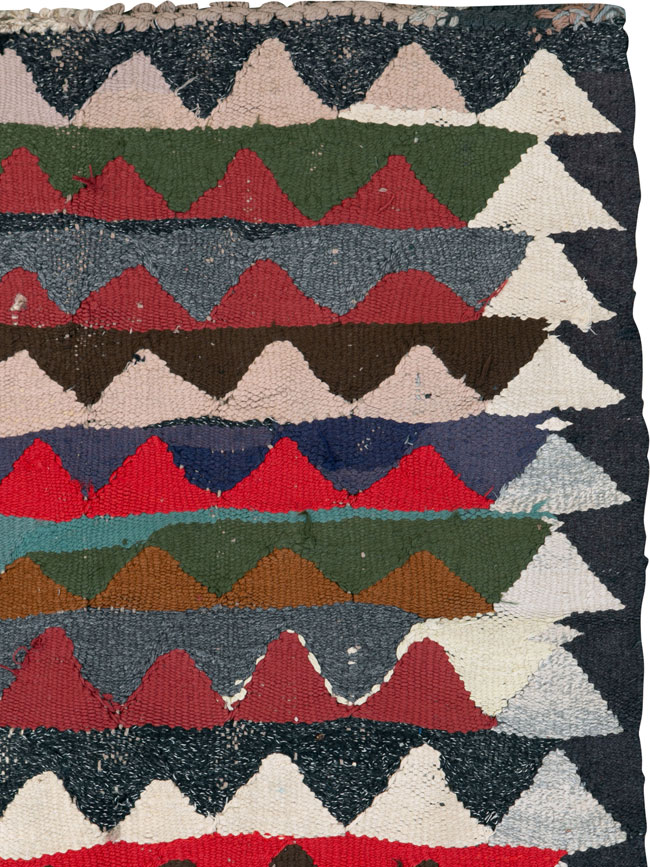 Vintage Persian Flatweave, No.26102 - Staging