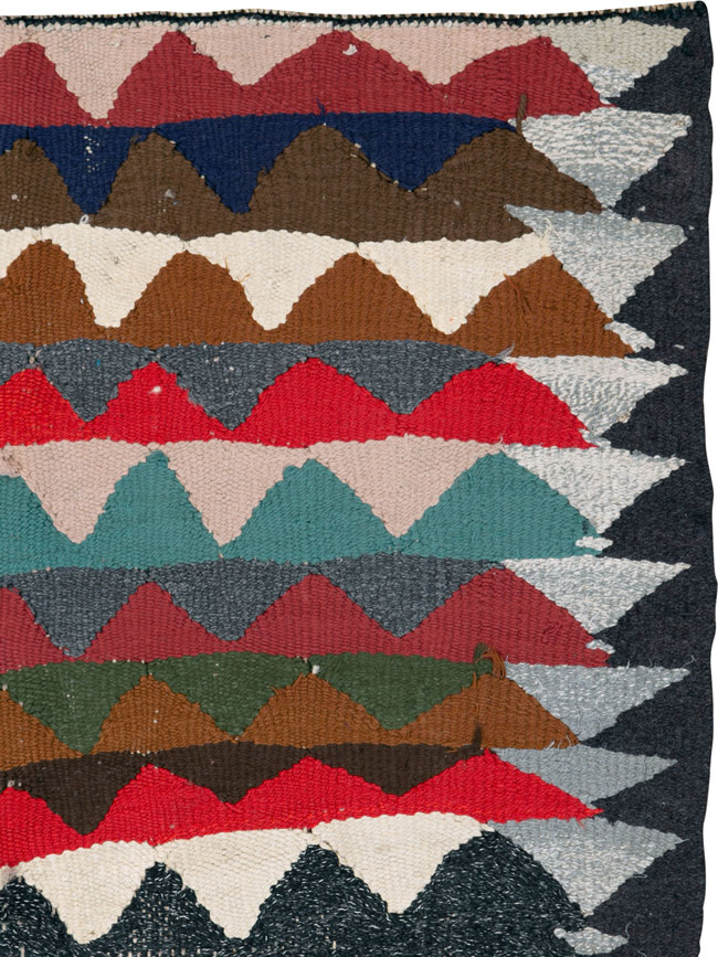 Vintage Persian Flatweave, No.26102 - Staging