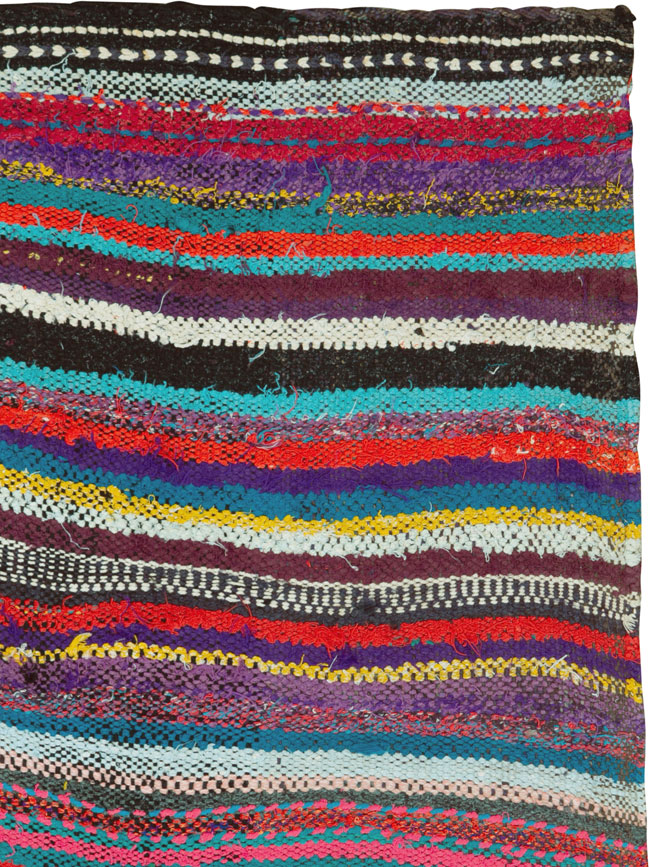 Vintage Persian Flatweave, No.26103 - Staging