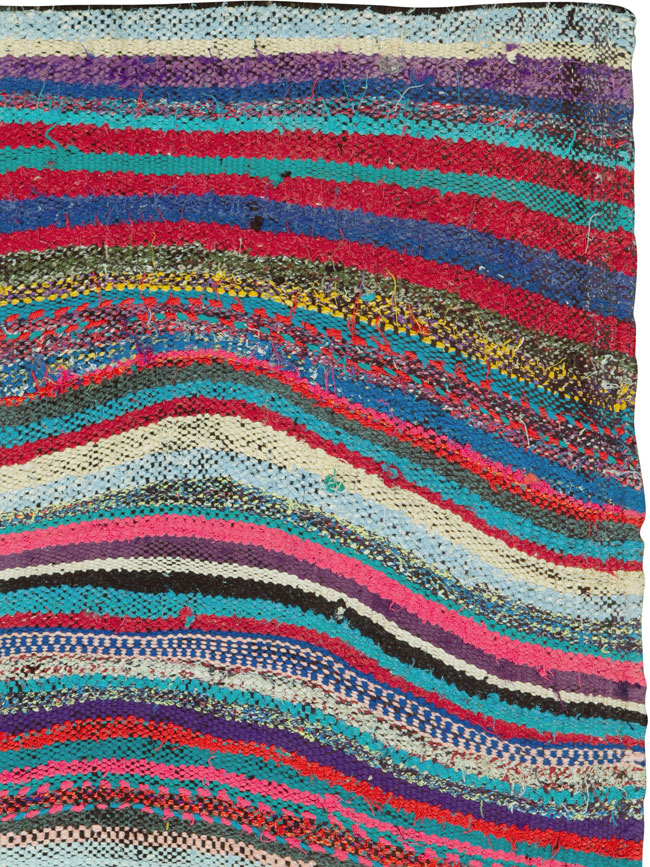 Vintage Persian Flatweave, No.26103 - Staging