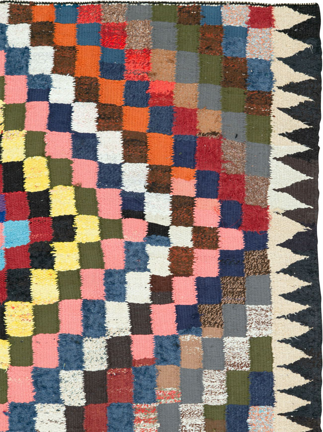 Vintage Persian Flatweave, No.26105 - Staging