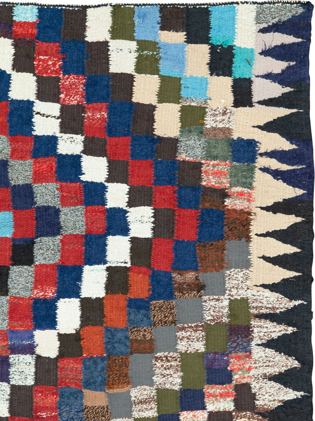 Vintage Persian Flatweave, No.26105 - Staging