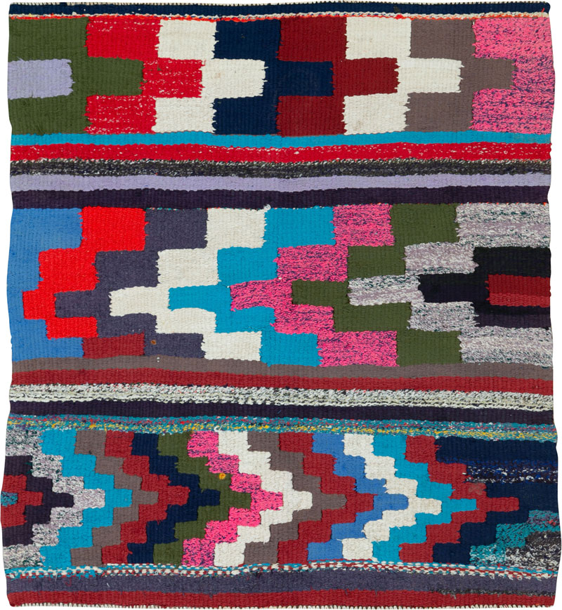 Vintage Persian Flatweave, No.26106 - Staging