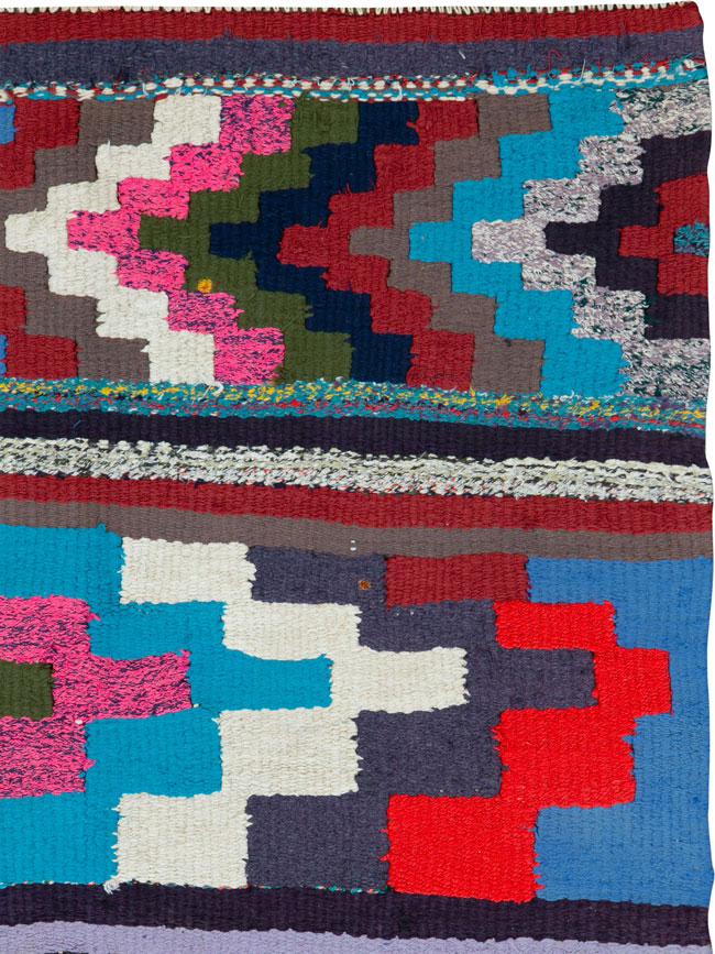 Vintage Persian Flatweave, No.26106 - Staging