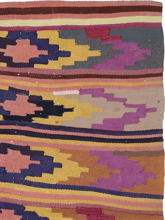 Vintage Persian Flatweave, No.26107 - Staging