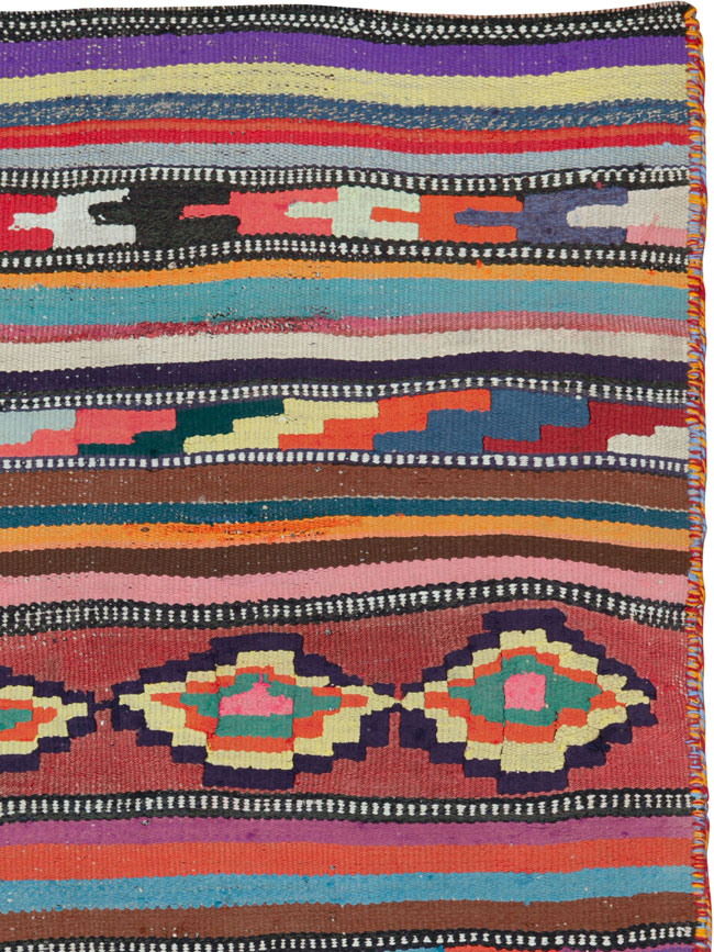 Vintage Persian Flatweave, No.26109 - Staging