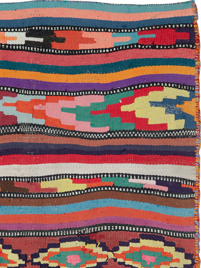 Vintage Persian Flatweave, No.26109 - Staging