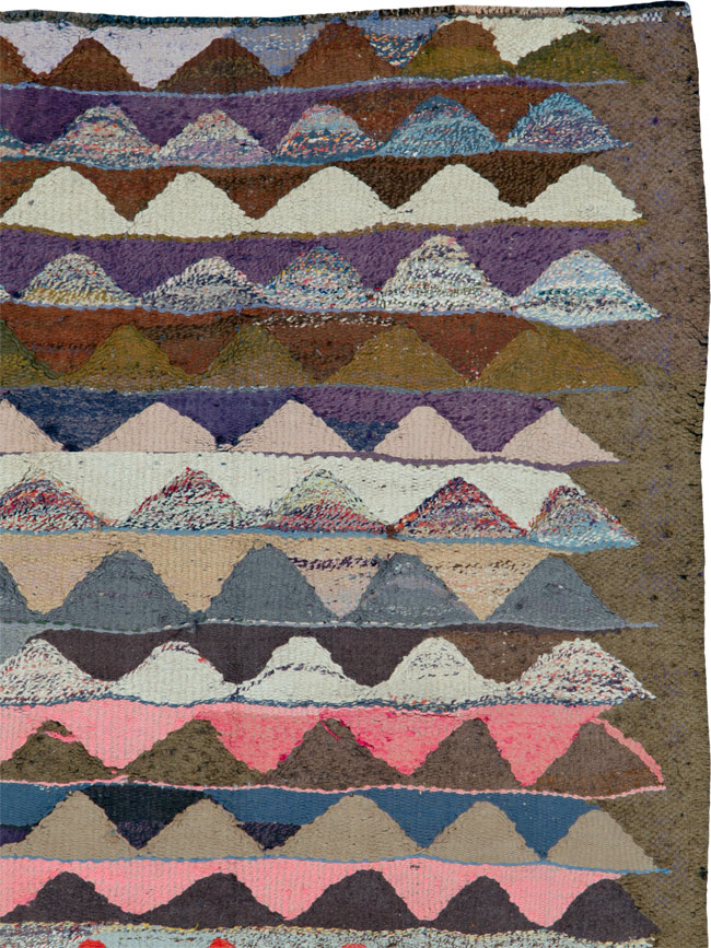 Vintage Persian Flatweave, No.26112 - Staging