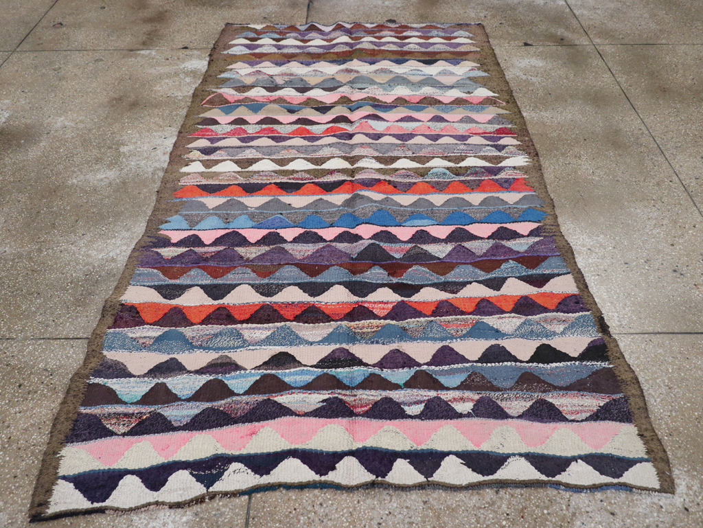 Vintage Persian Flatweave, No.26112 - Staging