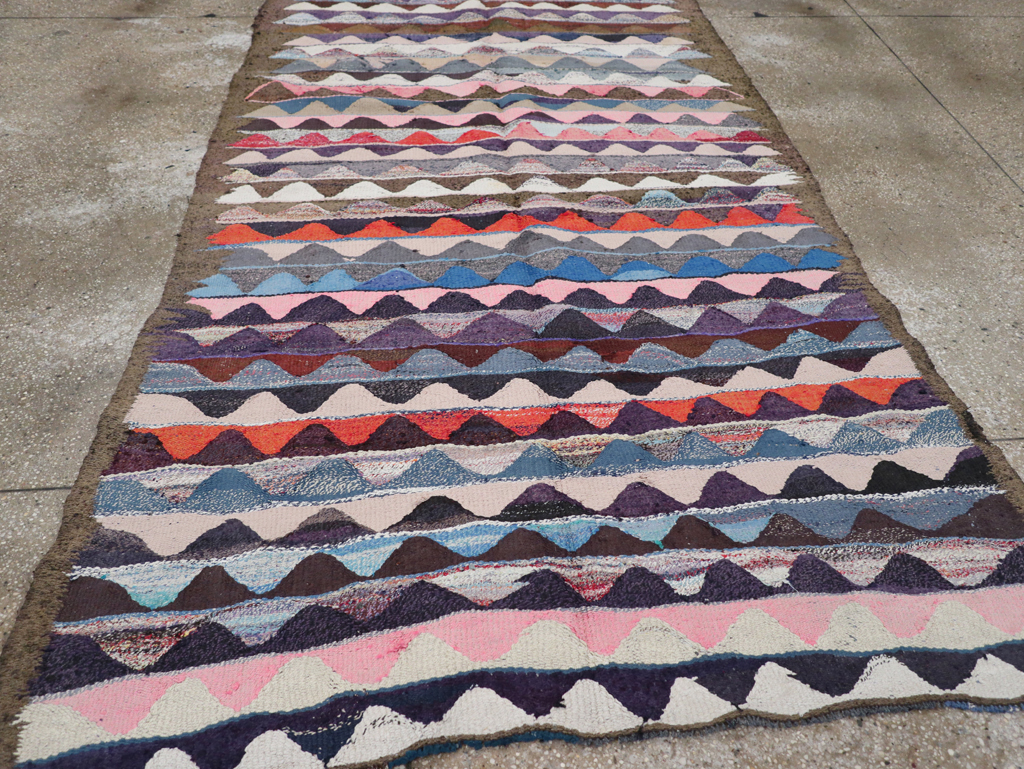 Vintage Persian Flatweave, No.26112 - Staging