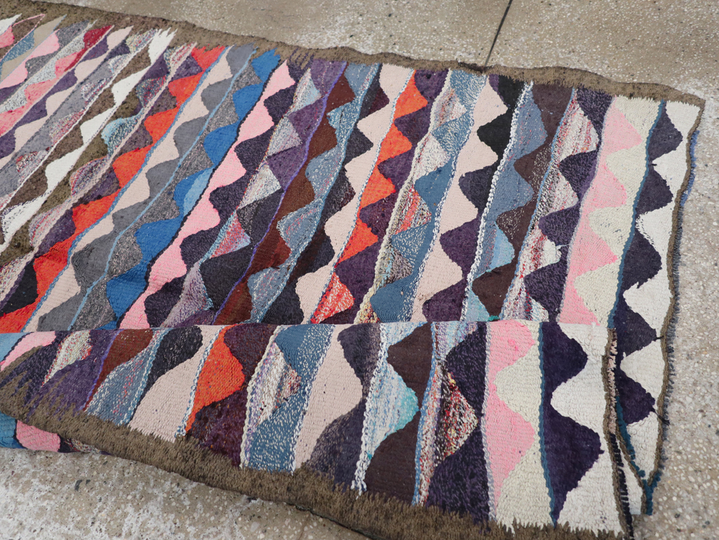 Vintage Persian Flatweave, No.26112 - Staging