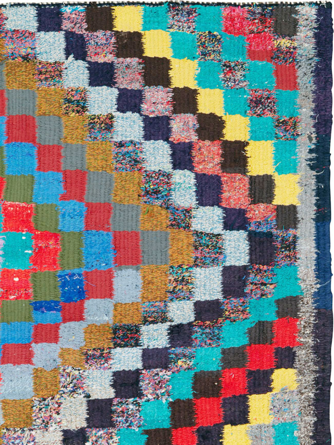 Vintage Persian Flatweave, No.26113 - Staging