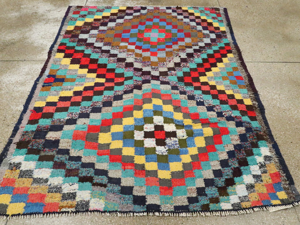 Vintage Persian Flatweave, No.26113 - Staging