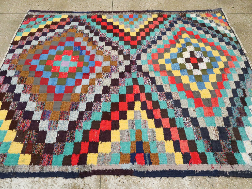 Vintage Persian Flatweave, No.26113 - Staging