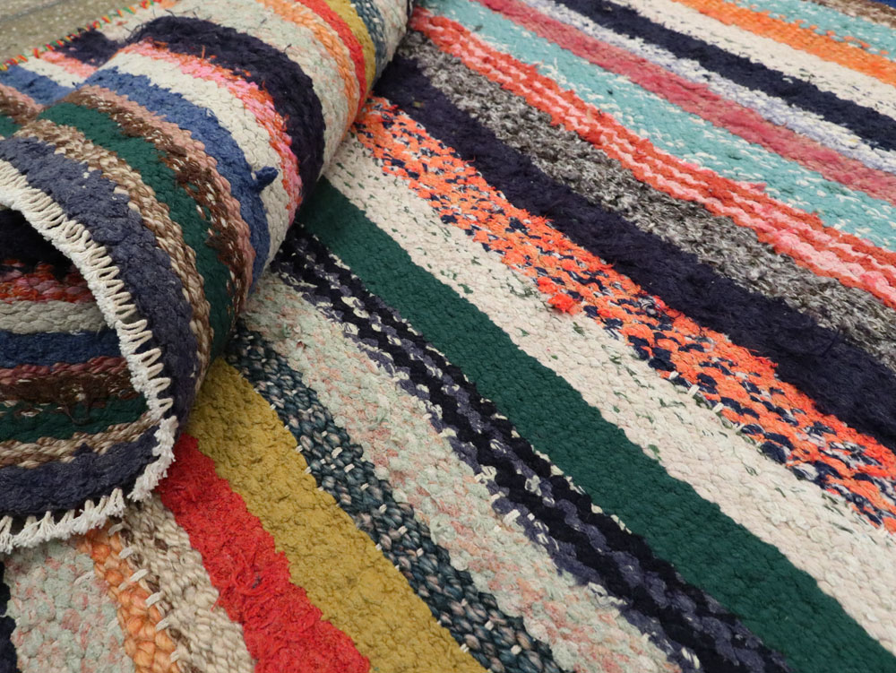 Vintage Persian Flatweave, No.26114 - Staging