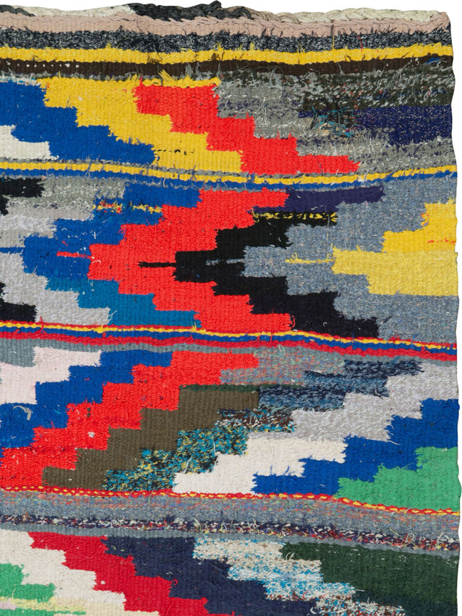 Vintage Persian Flatweave, No.26117 - Staging