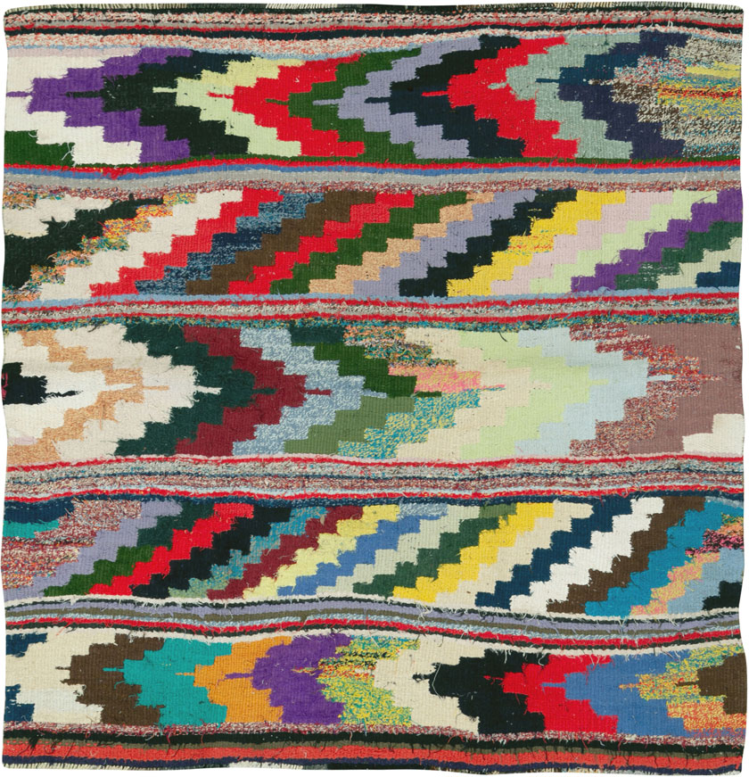 Vintage Persian Flatweave, No.26119 - Staging