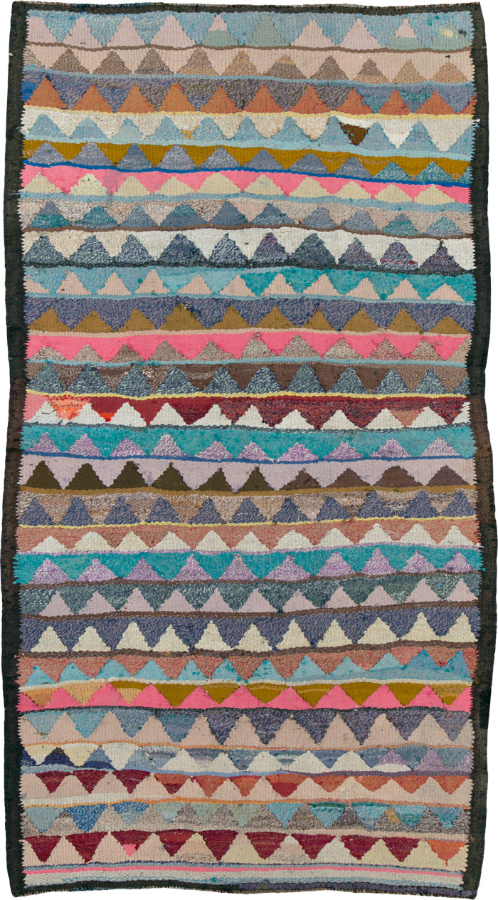 Vintage Persian Flatweave, No.26123 - Staging