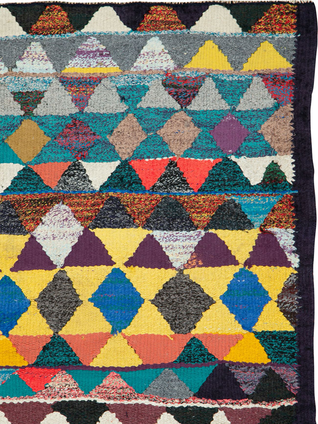 Vintage Persian Flatweave, No.26124 - Staging