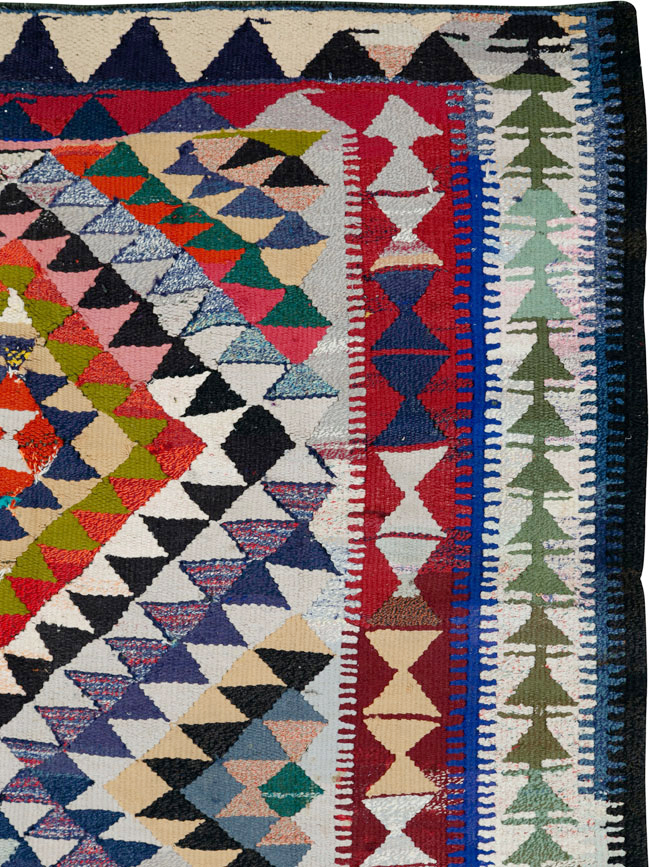 Vintage Persian Flatweave, No.26127 - Staging