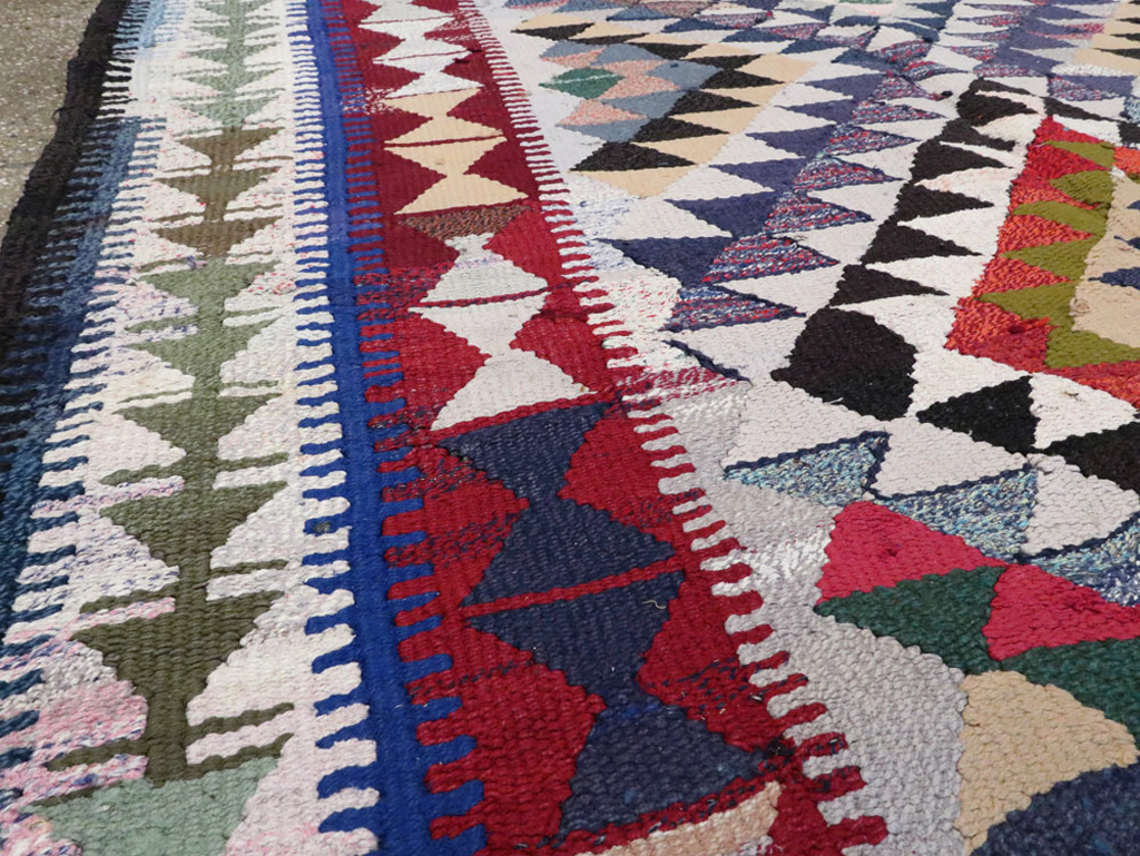 Vintage Persian Flatweave, No.26127 - Staging