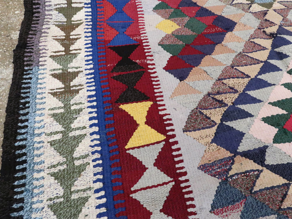 Vintage Persian Flatweave, No.26127 - Staging