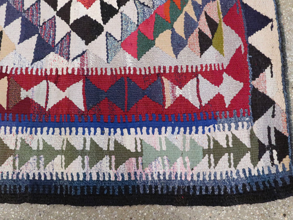 Vintage Persian Flatweave, No.26127 - Staging