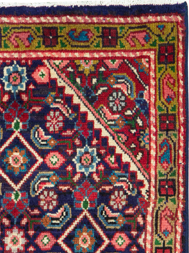 Vintage Persian Mahal Runner, No.26130 - Staging