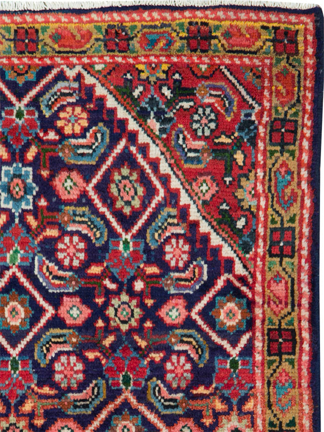 Vintage Persian Mahal Runner, No.26130 - Staging