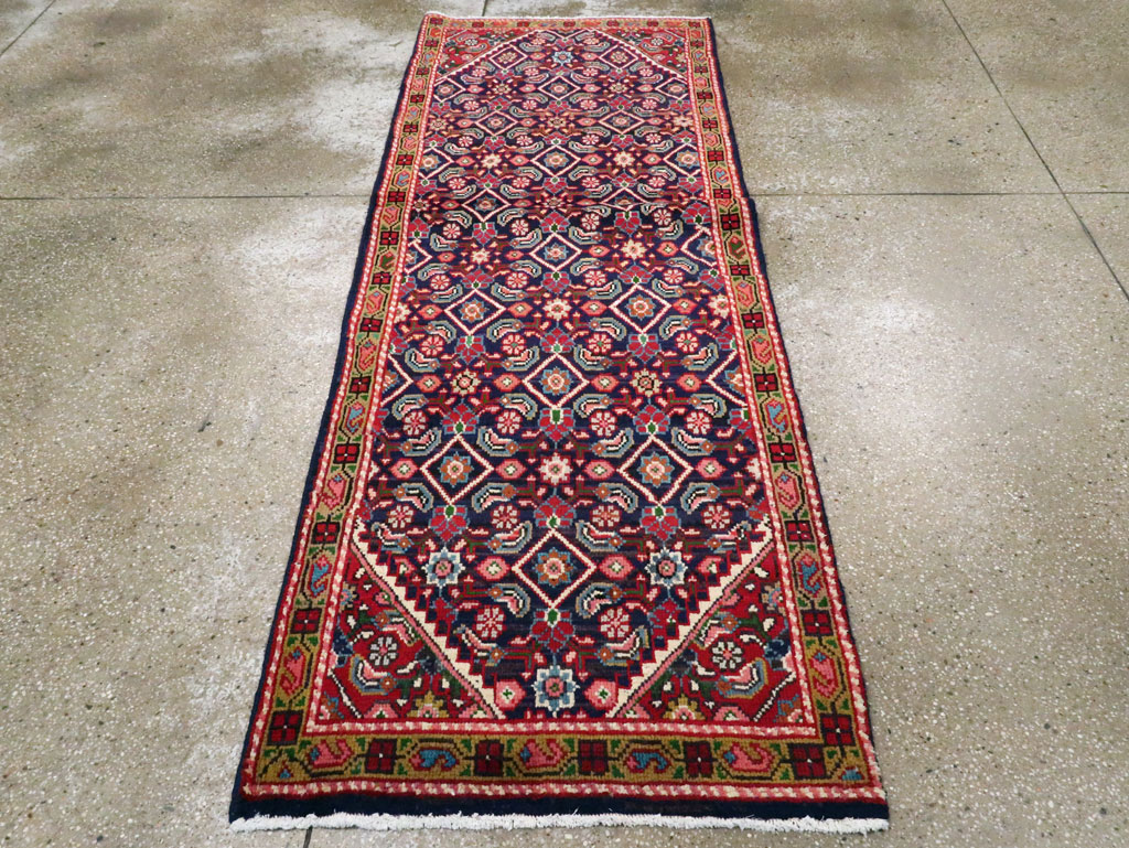 Vintage Persian Mahal Runner, No.26130 - Staging