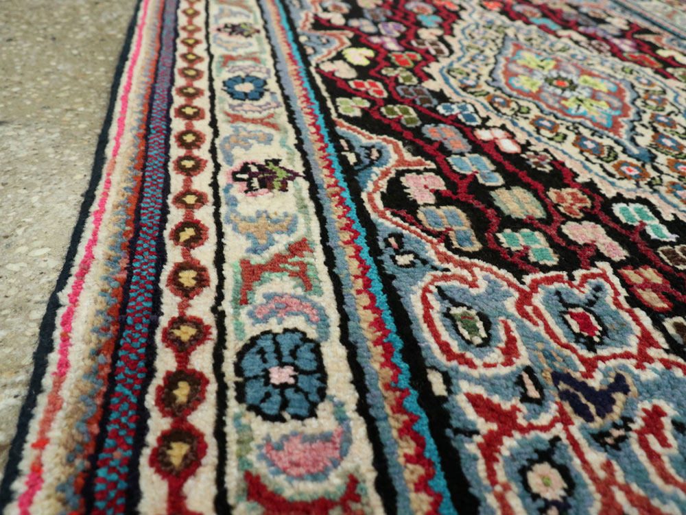 Vintage Persian Hamadan Rug, No.26133 - Staging