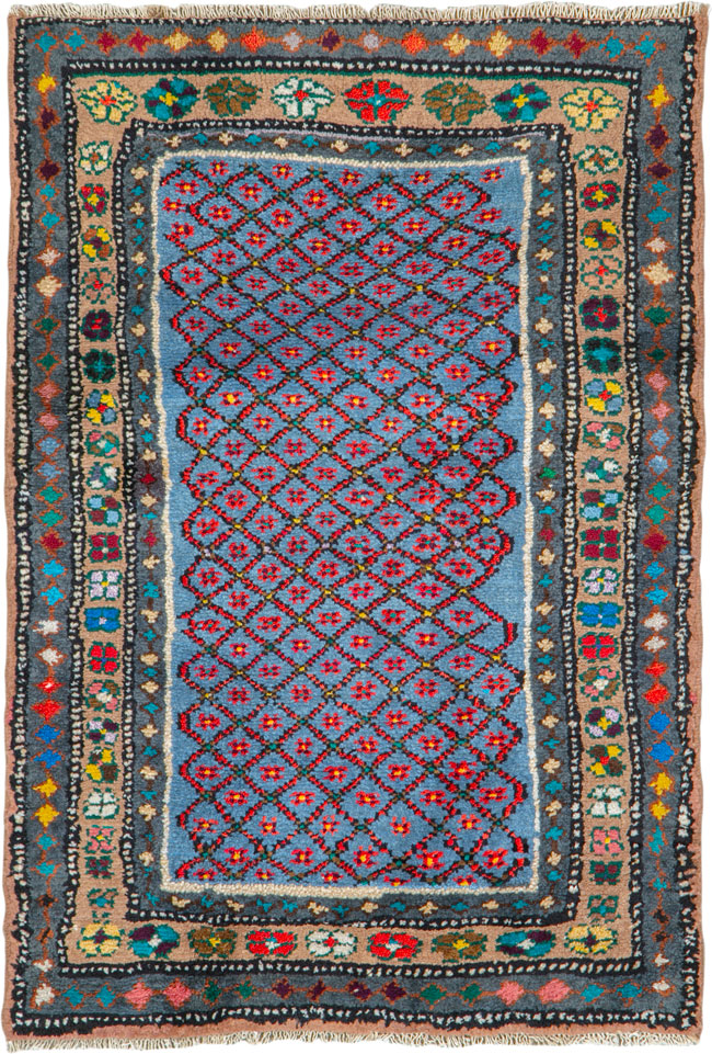Vintage Persian Hamadan Rug, No.26134 - Staging